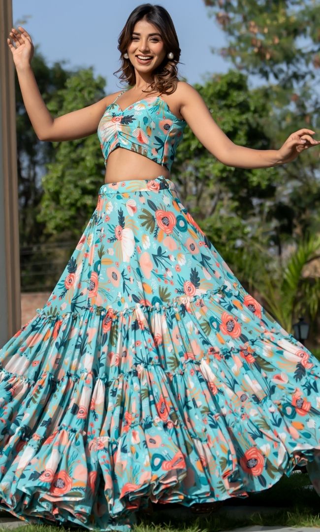 Farida Printed Lehenga Set