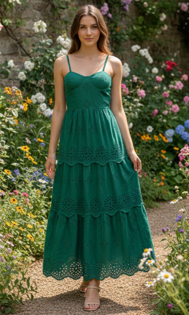 Jade Garden Maxi Dress