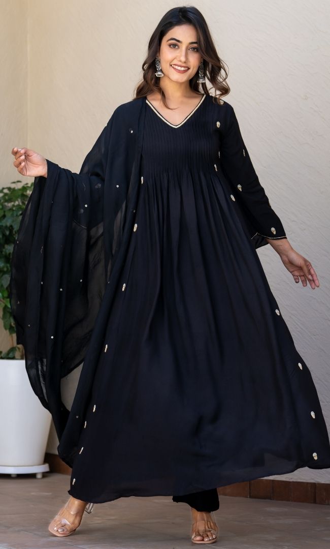 Ebony Black Suit Set