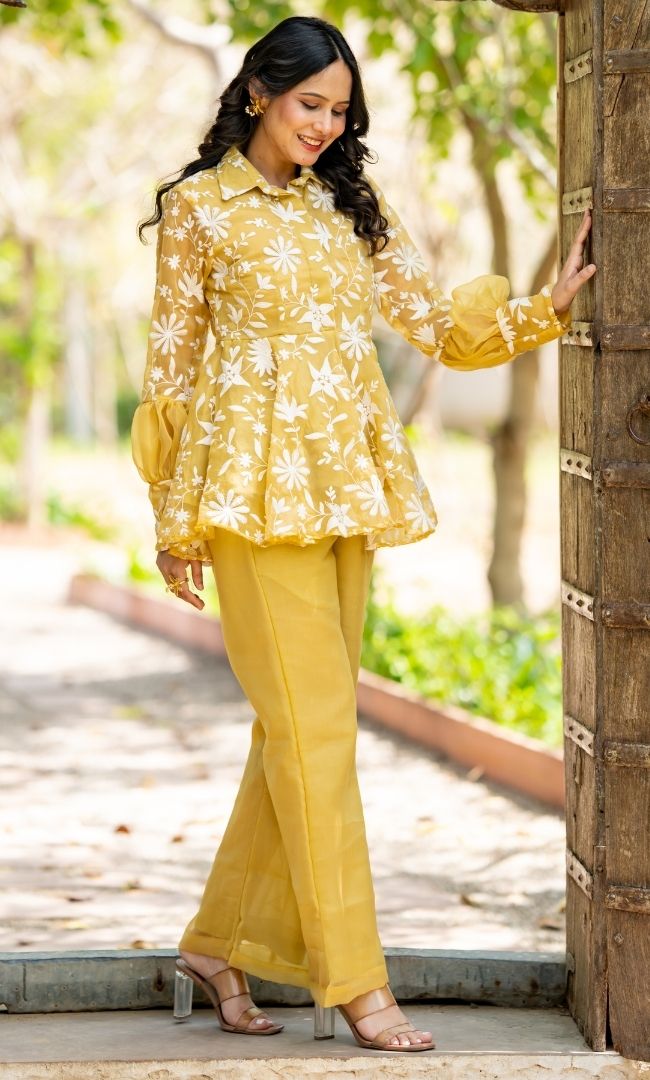 Heer Finch Chiffon Co-ord Set