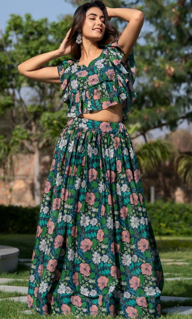 Diva Floral Skirt Set