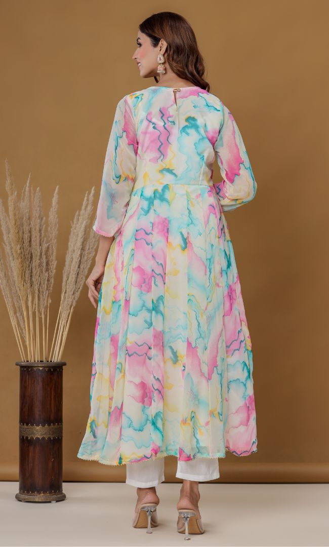Marble Love Anarkali Set