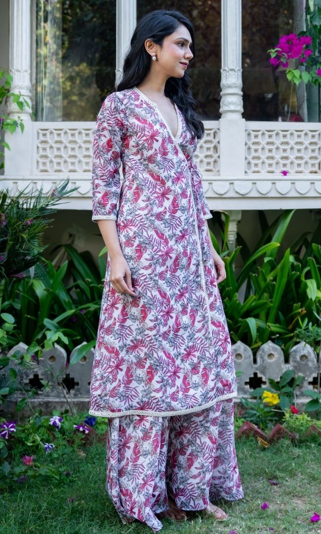 Nafeesha Angrakha Sharara Set