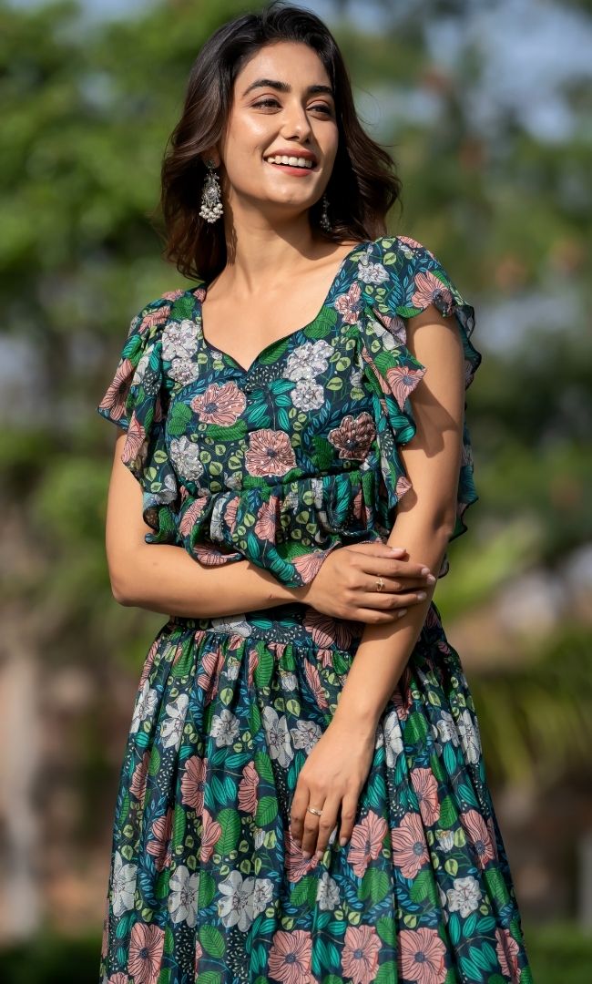 Diva Floral Skirt Set
