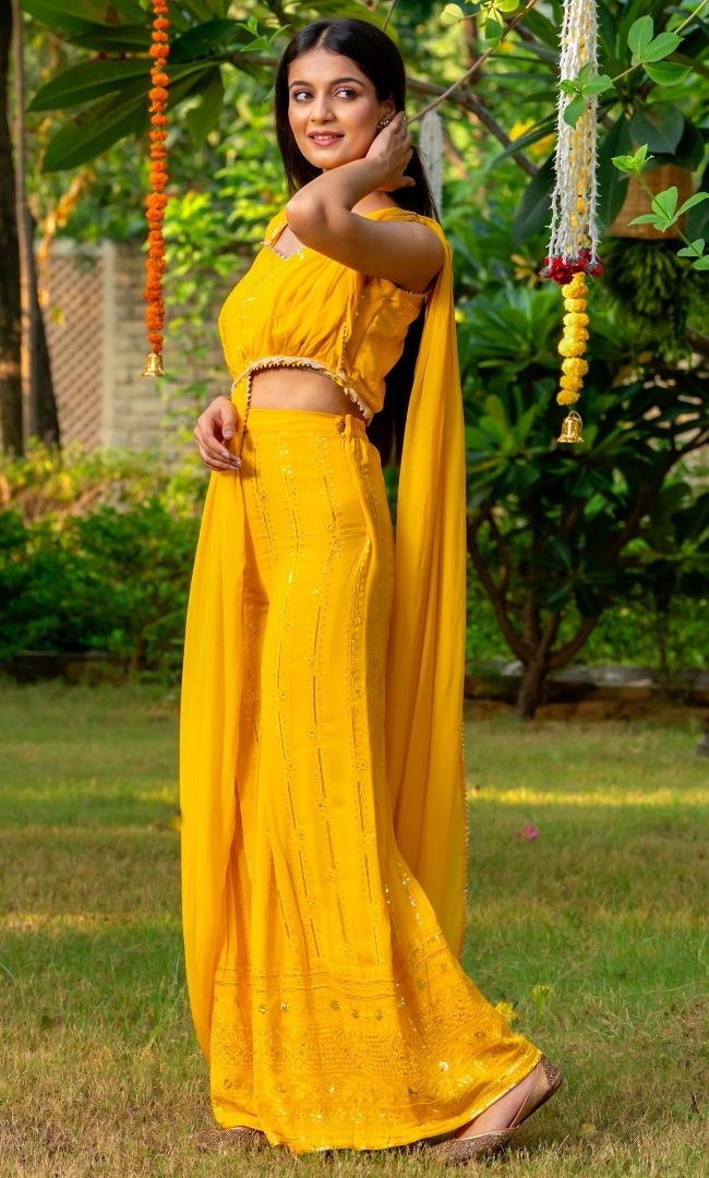 Canary Yellow Ethnic Dress