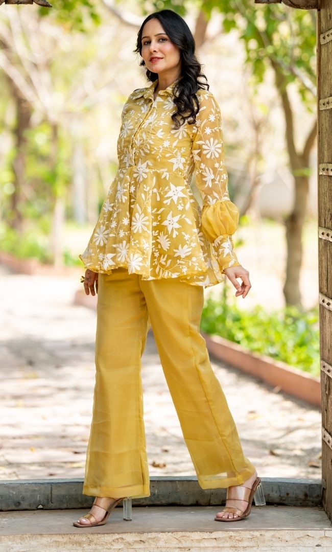 Heer Finch Chiffon Co-ord Set