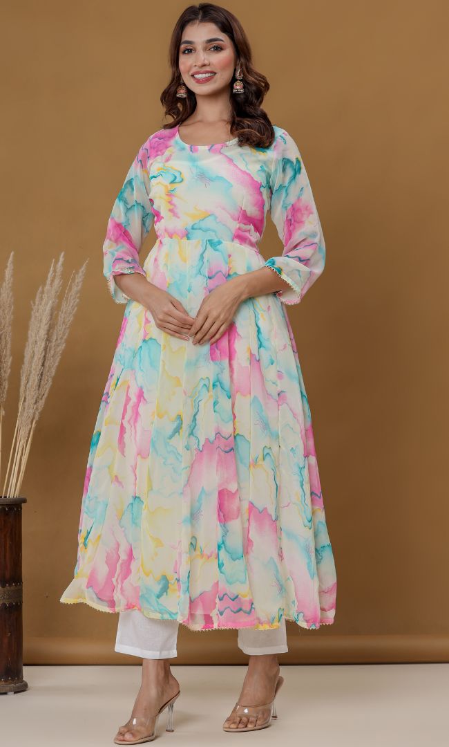 Marble Love Anarkali Set
