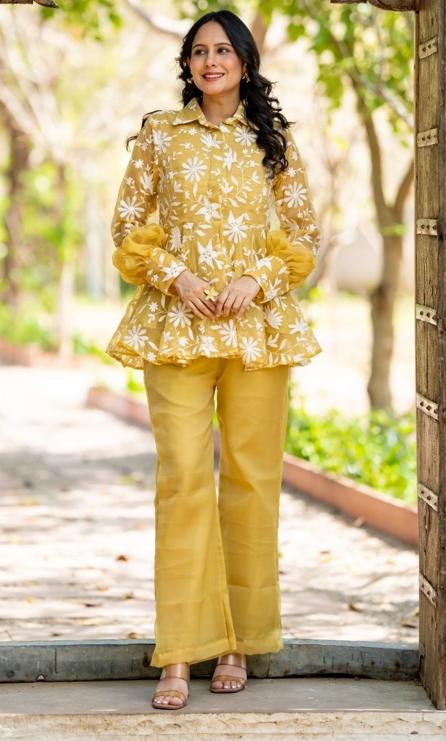 Heer Finch Chiffon Co-ord Set