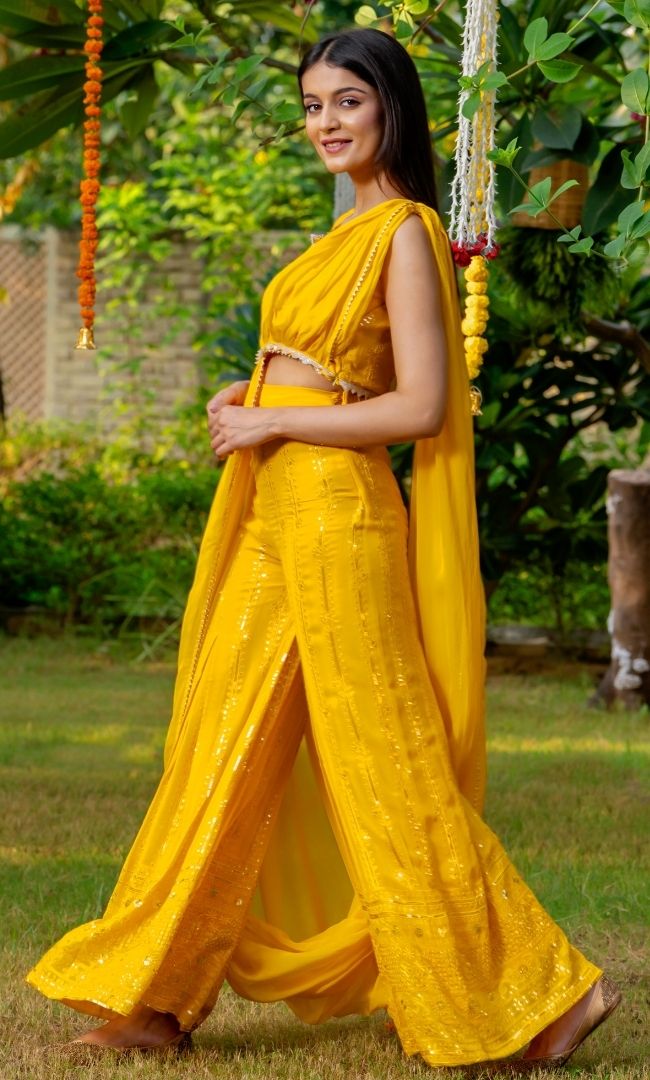 Canary Yellow Ethnic Dress