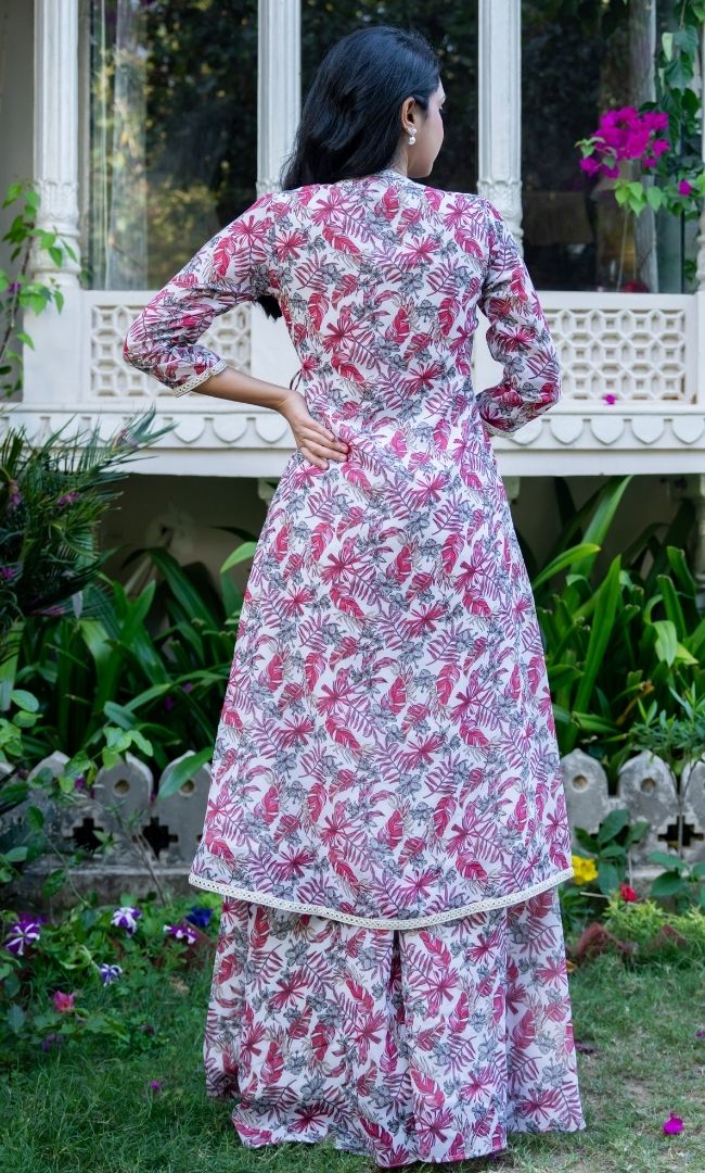 Nafeesha Angrakha Sharara Set