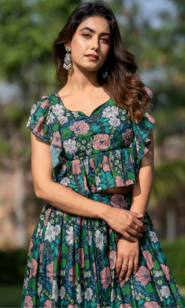 Diva Floral Skirt Set