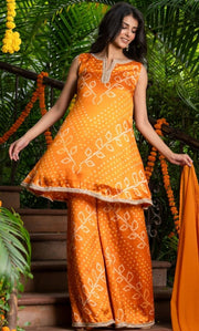 Dawnlight Bandhej Suit Set