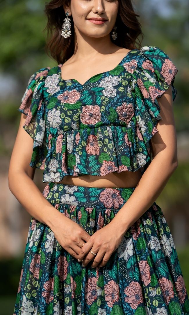 Diva Floral Skirt Set