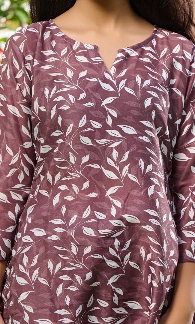 Brown Printed Rozana Set