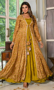 Orlina Green Anarkali Set
