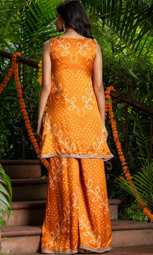 Dawnlight Bandhej Suit Set
