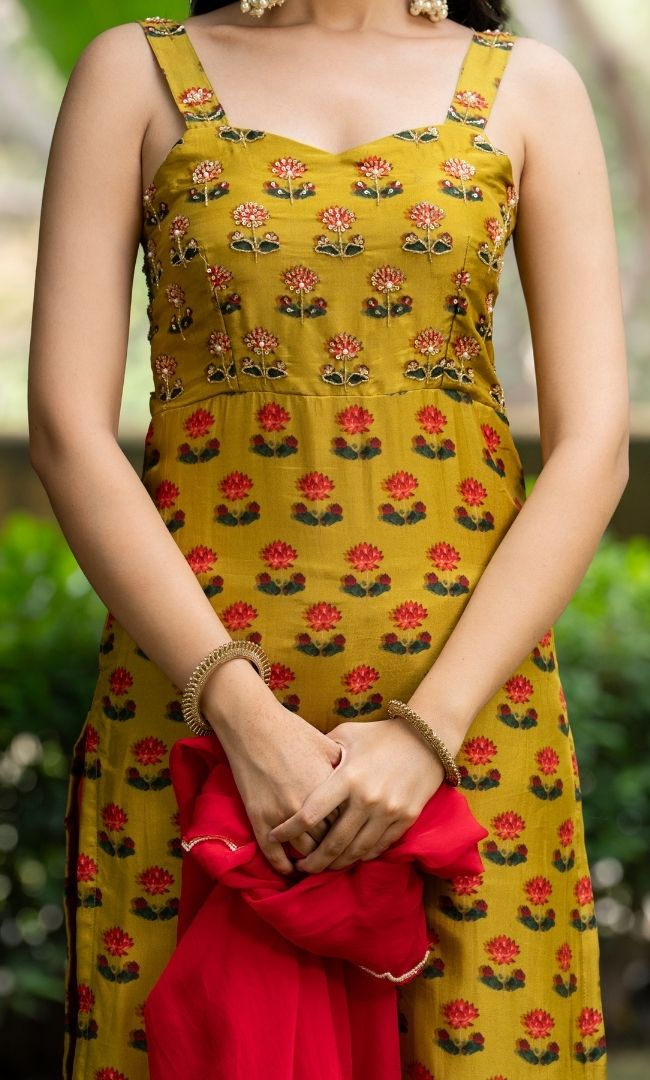 Harvika Green Suit Set