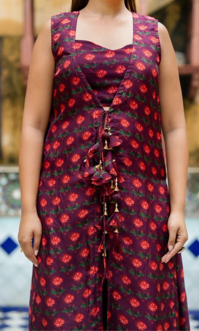 Raveilo Wine Co ord Set