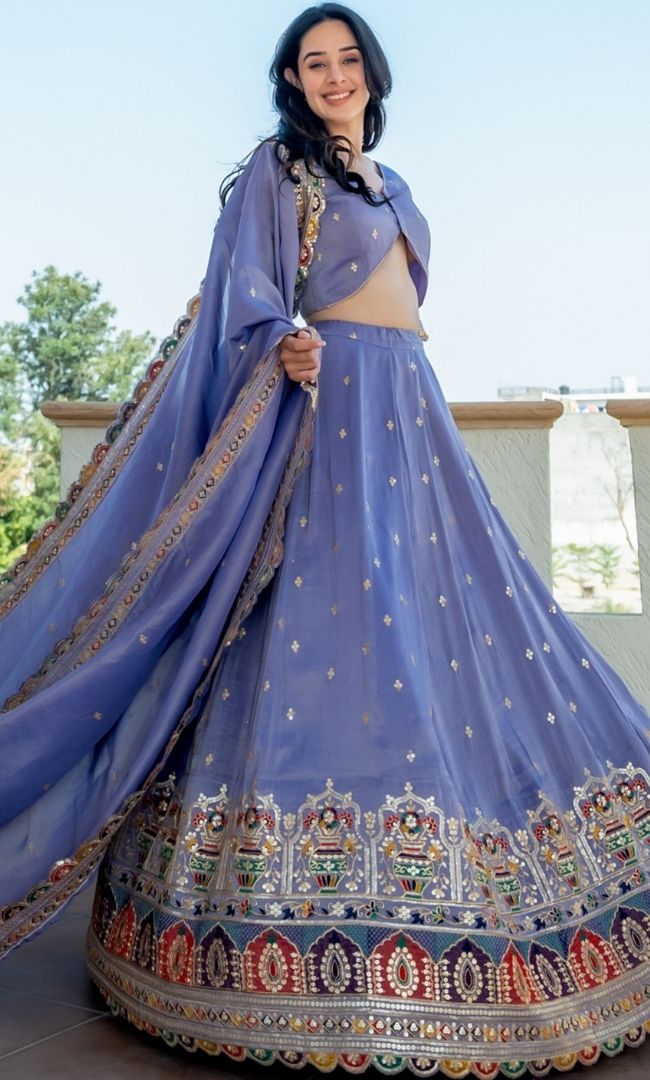 Rajshree Lilac Lehenga Set