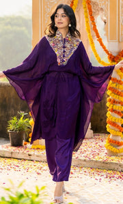 Rusty Purple Kaftan Set