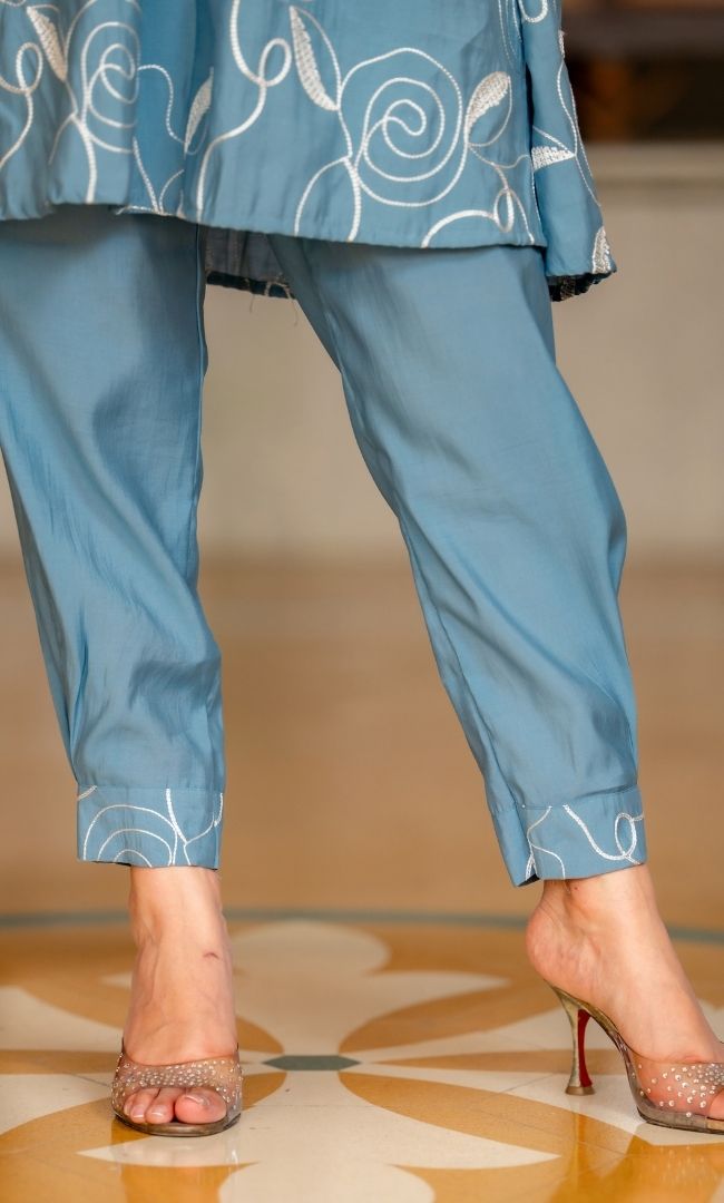 Abeer Blue Kurta Co-ord Set