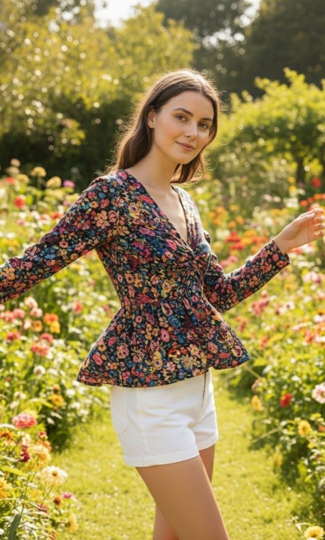 Rosemary Floral Top