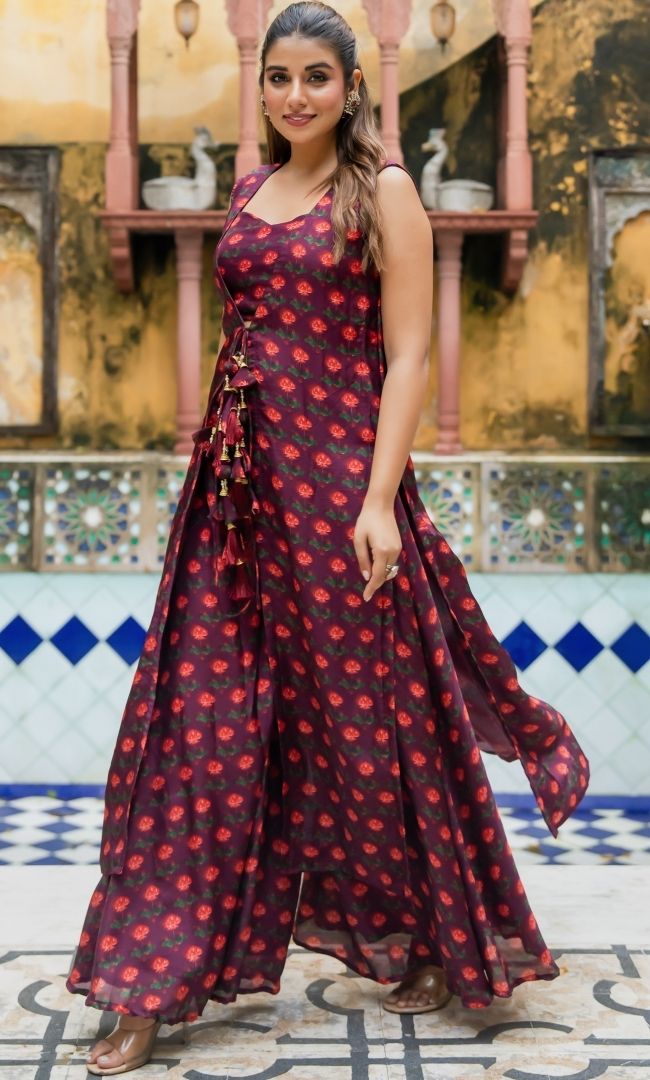 Raveilo Wine Co ord Set