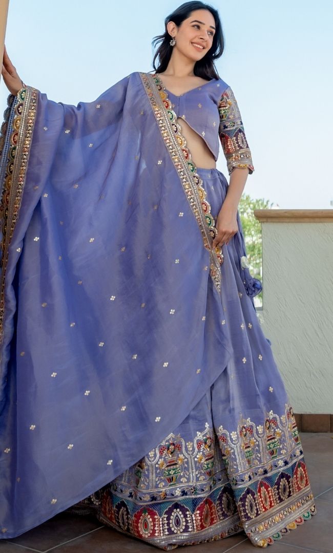 Rajshree Lilac Lehenga Set