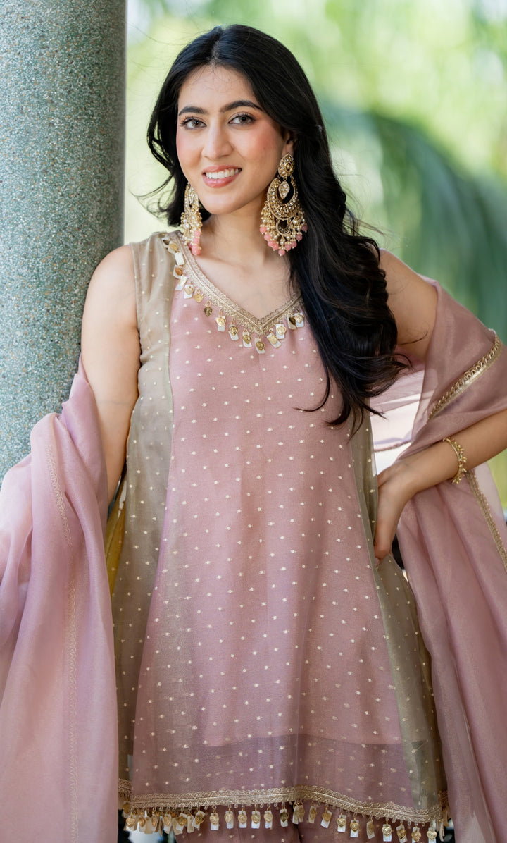 Nayan Dusty Pink Suit Set