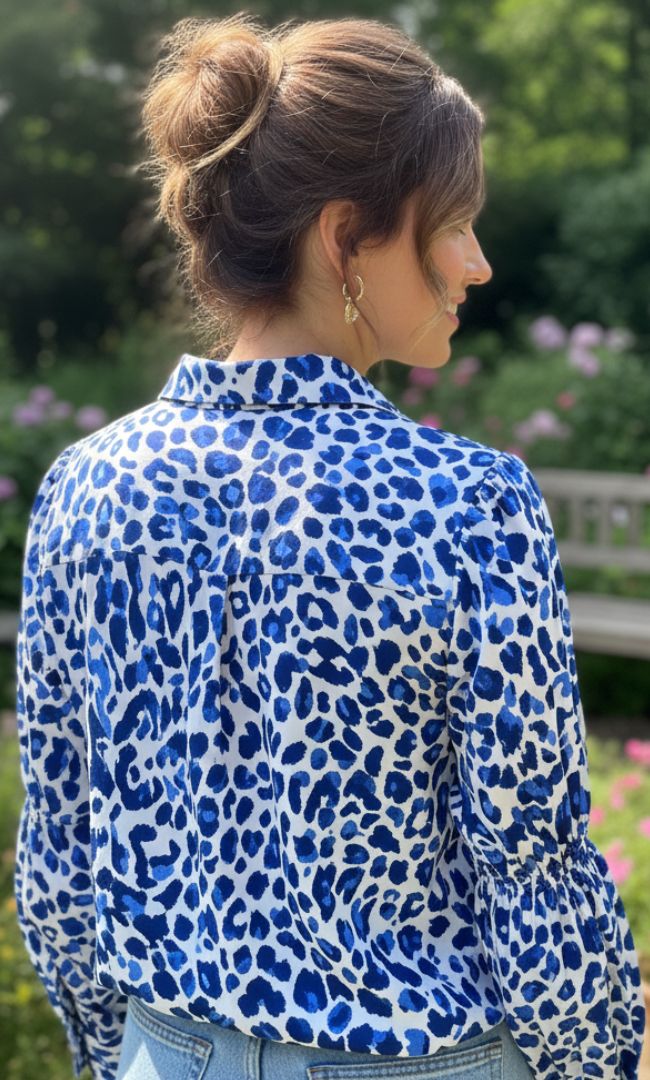 Caspian Printed Satin Top