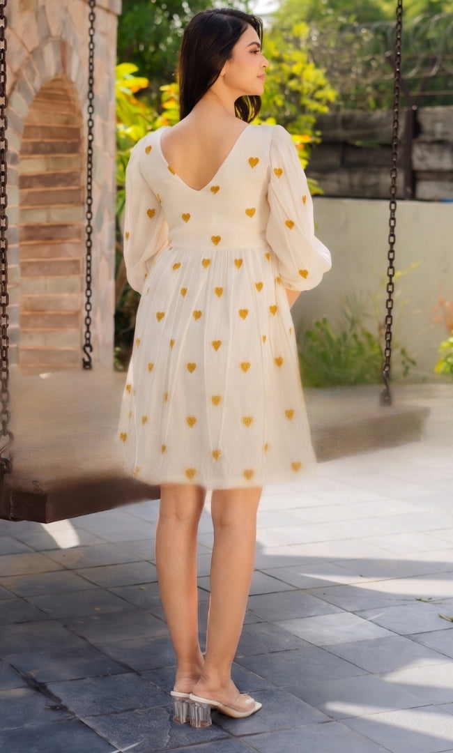 Mustard Heart Dress