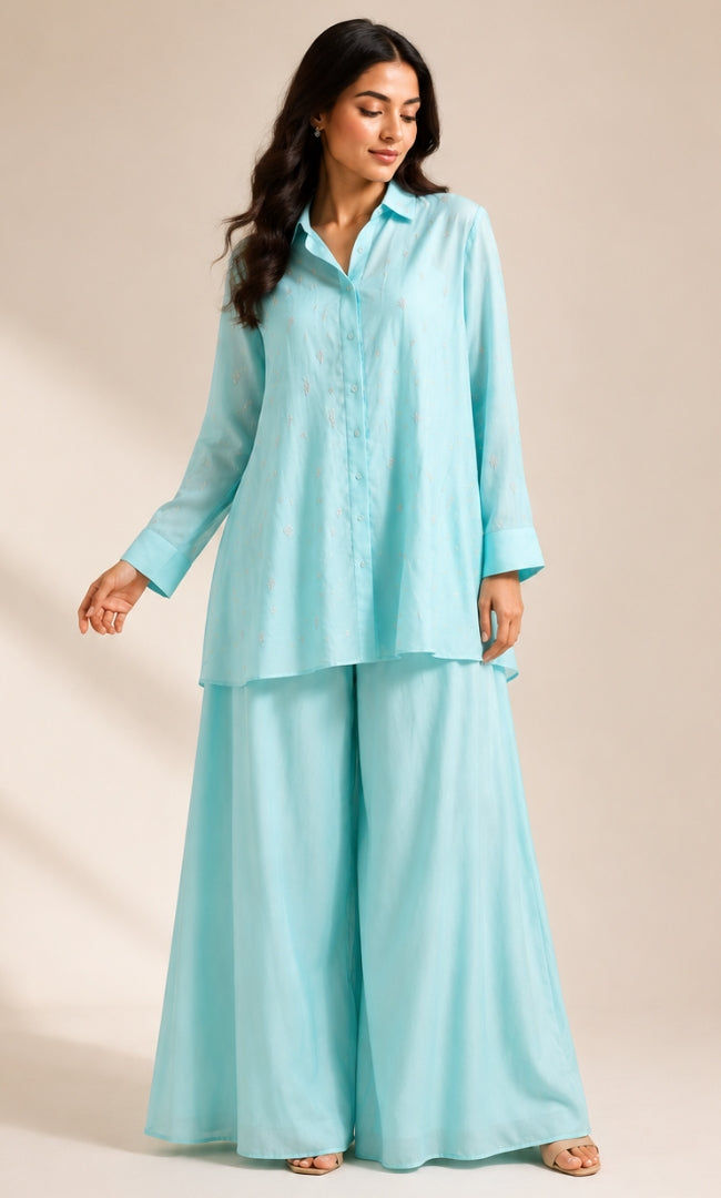 Aqua Blue Co-ord Set