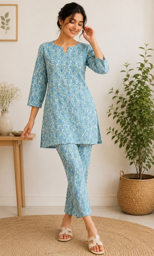 Sea Blue Rozana Set