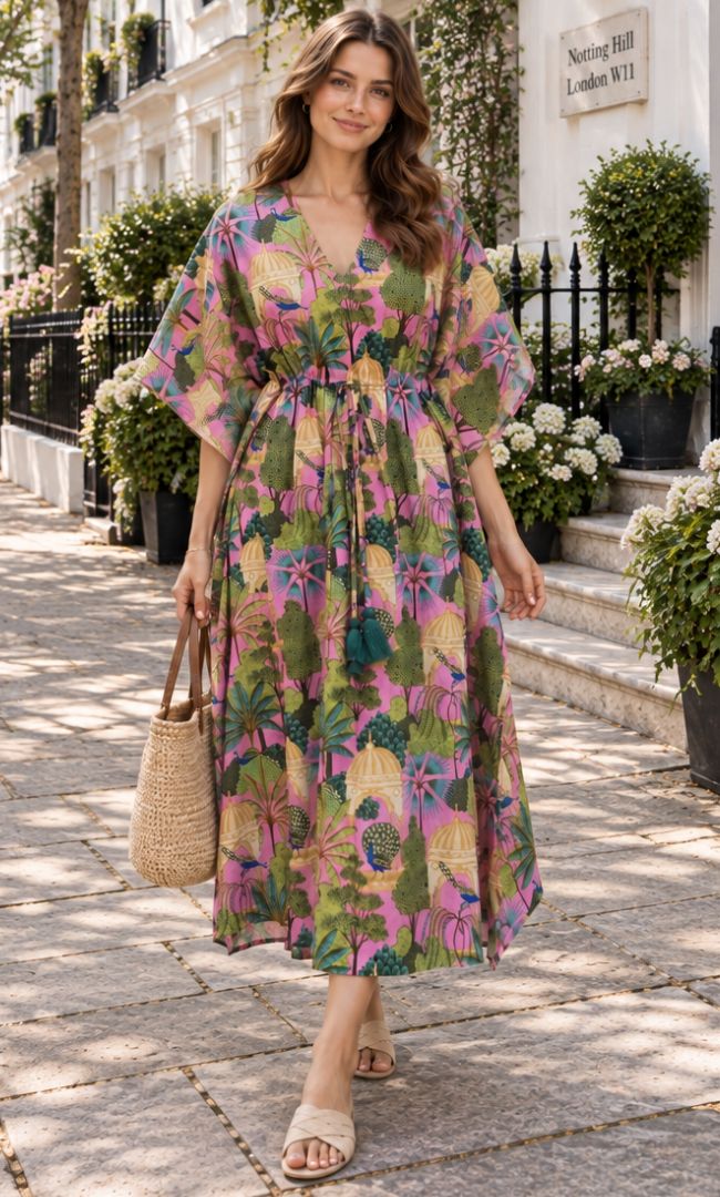 Botanical Paradise Midi Dress