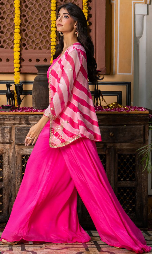 Pink Prism Leheriya Set