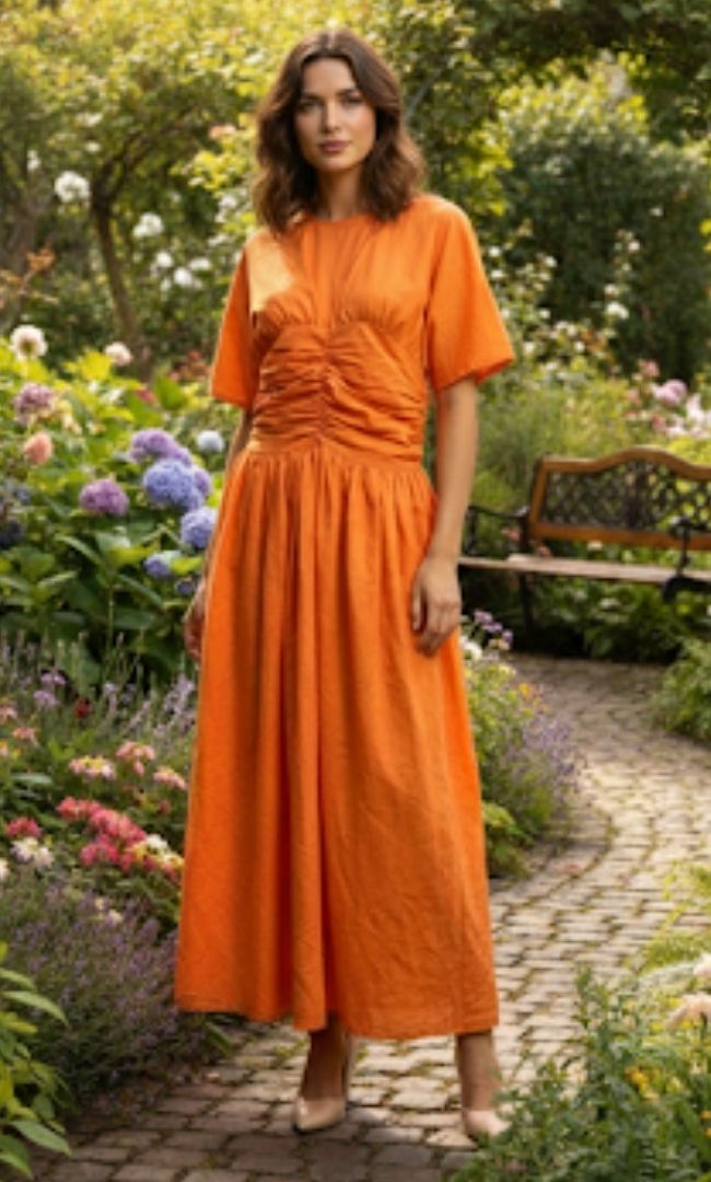 Ruched Radiance Maxi Dress