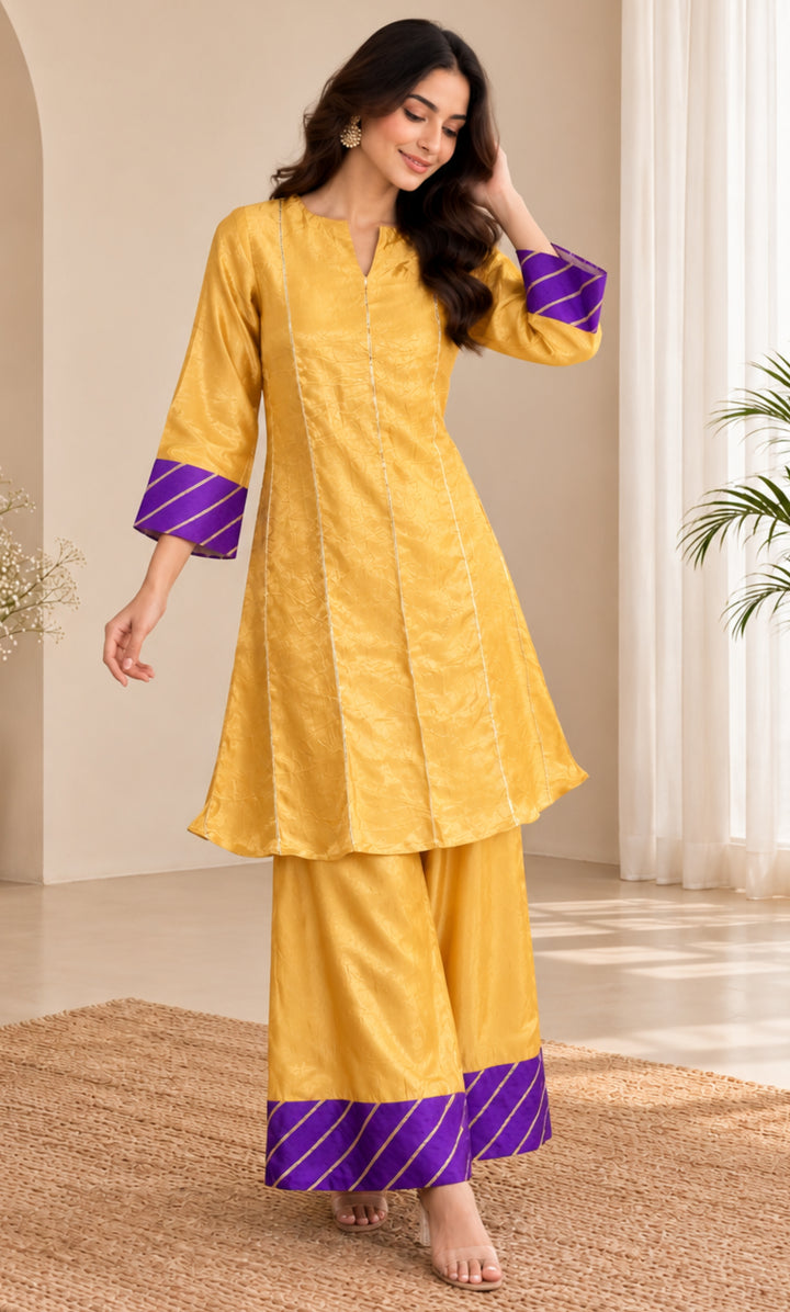 Zivara Mustard Suit Set