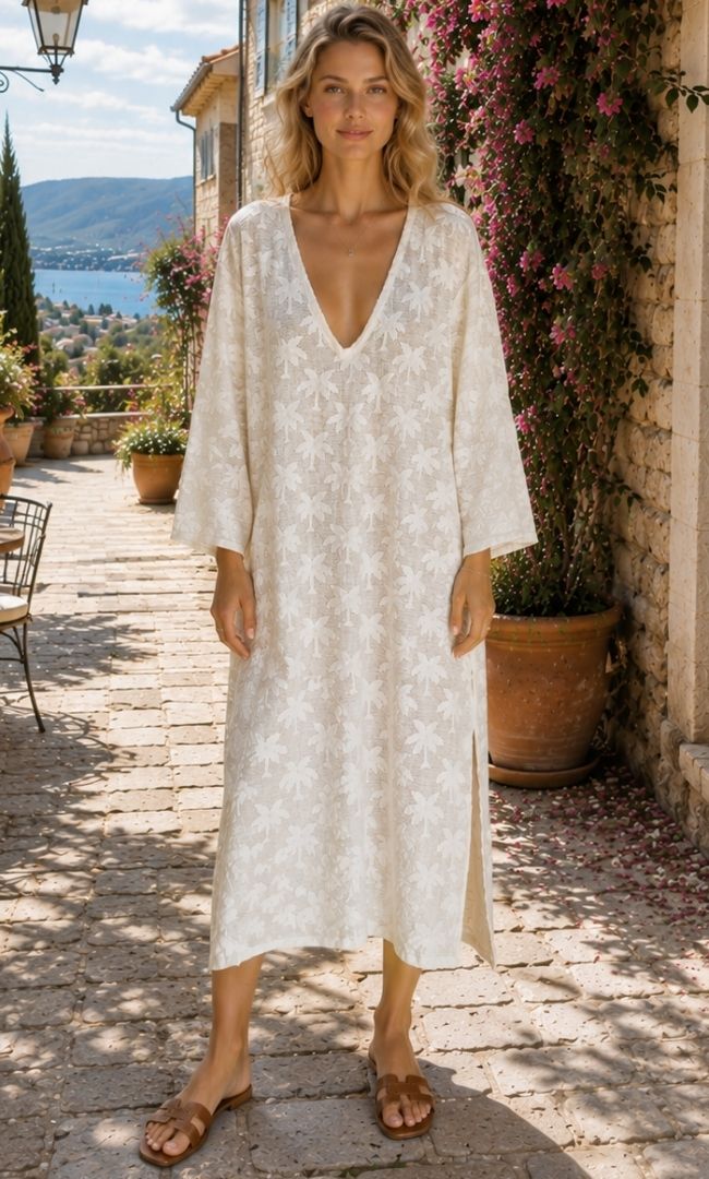 The Ivory Palm Cover up