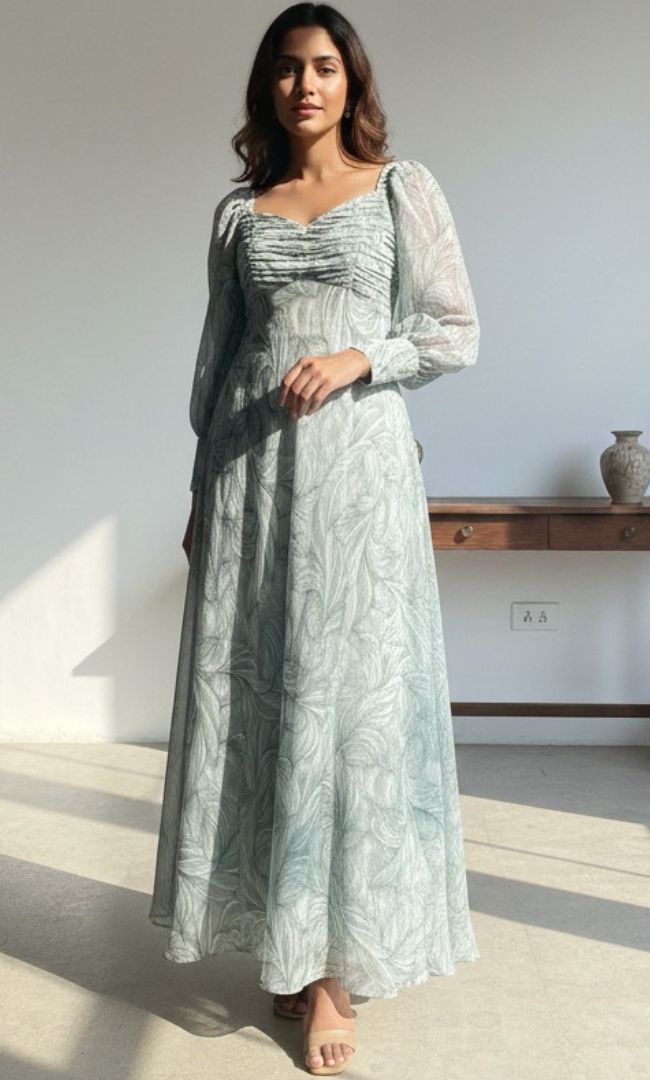 Jade Bloom Princess Dress