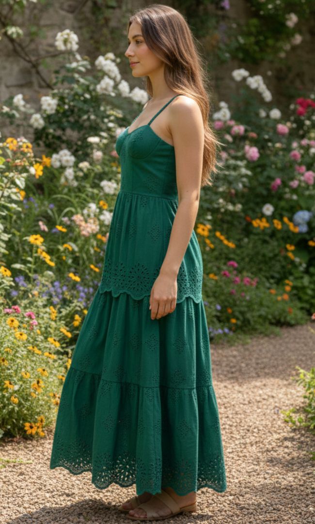 Jade Garden Maxi Dress