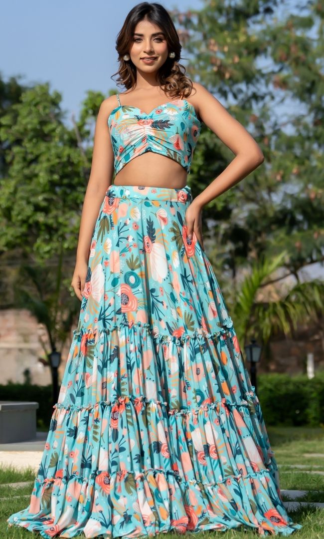 Farida Printed Lehenga Set