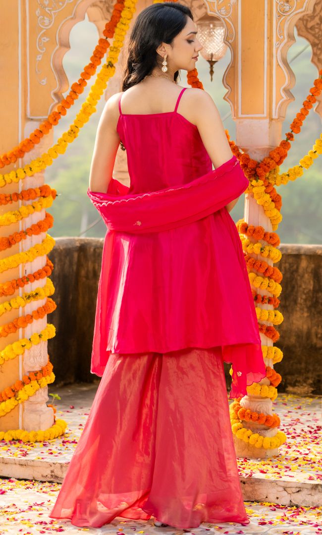 Orchid Pink Sharara Set