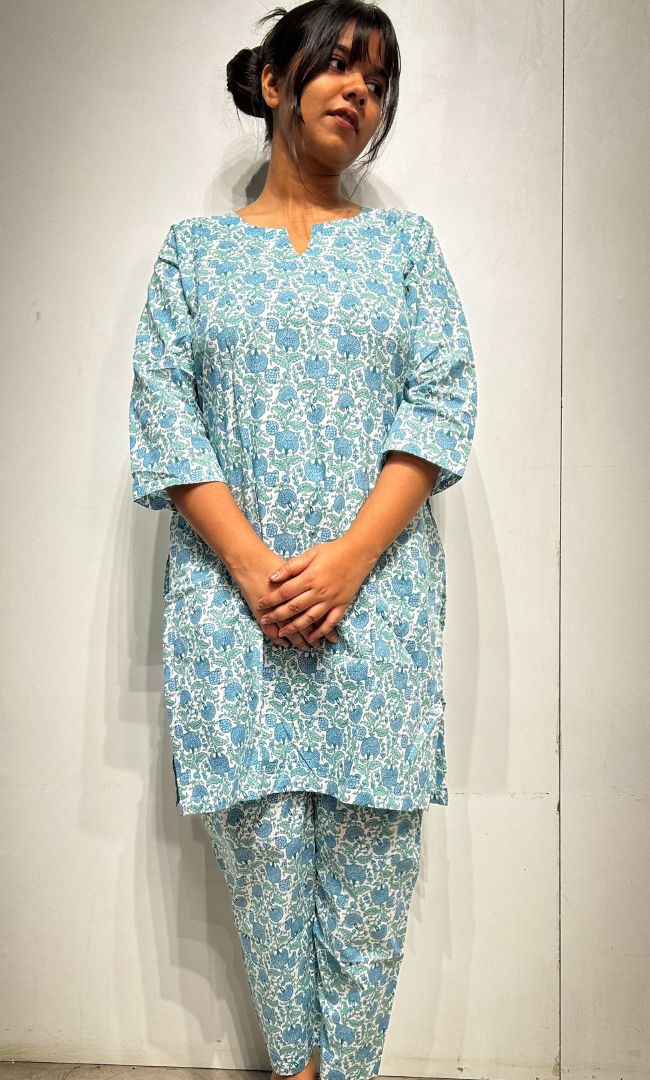 Sea Blue Rozana Set