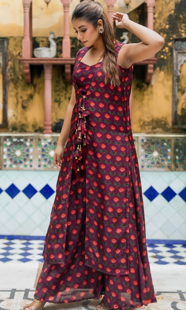 Raveilo Wine Co ord Set