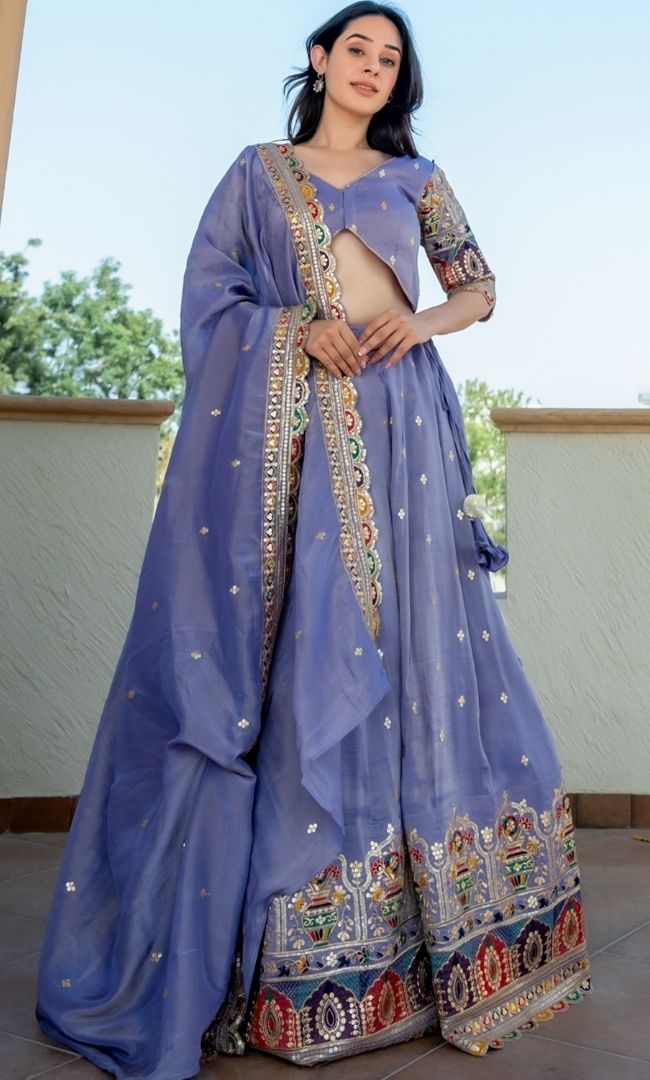 Rajshree Lilac Lehenga Set