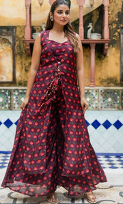 Raveilo Wine Co ord Set