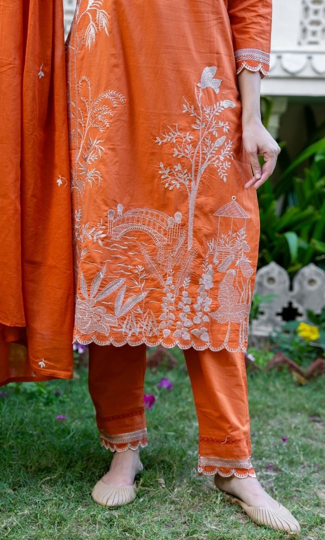 Mud Orange Suit Set
