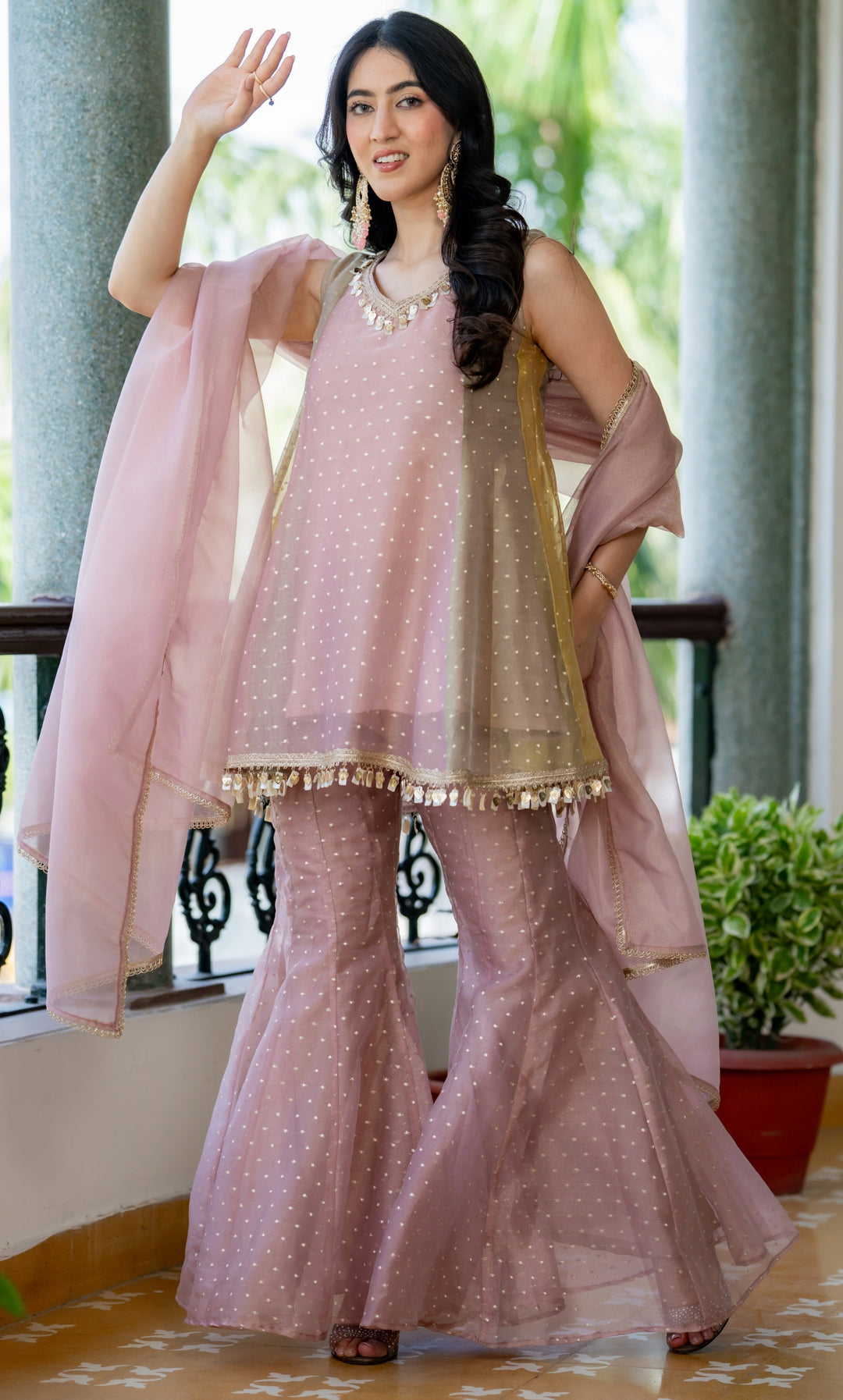 Nayan Dusty Pink Suit Set