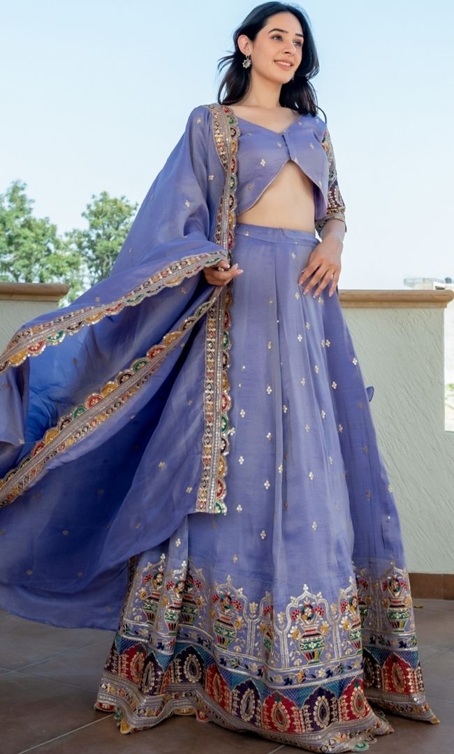 Rajshree Lilac Lehenga Set