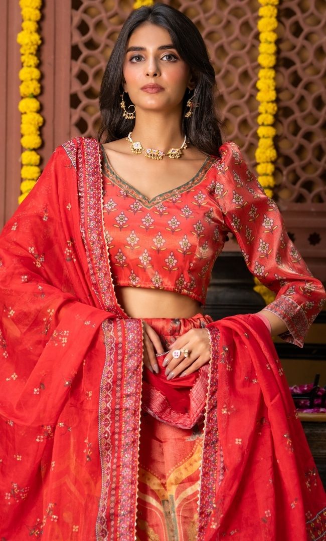 Yesha Pink Lehenga Set